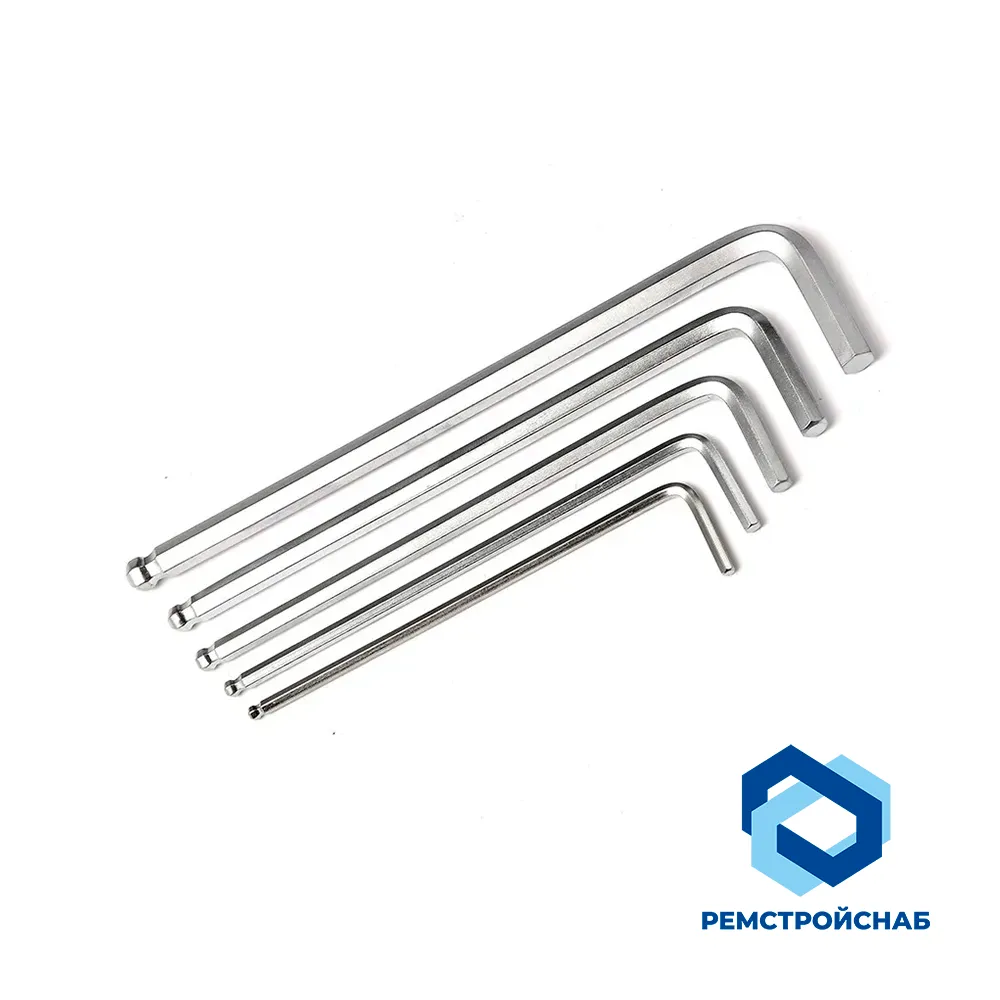 Набор имбусовых ключей HEX "средний" (9 предм.) Набор имбусовых ключей HEX "средний" (9 предм.)