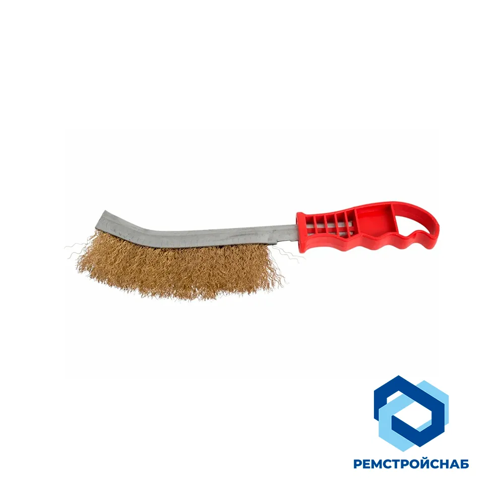 Щётка по металлу гнутая с пласт. ручкой 250мм Щётка по металлу гнутая с пласт. ручкой 250мм