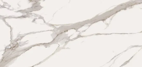 Керамогранит белый матовый вид 10 под мрамор 0,9х60х120 см