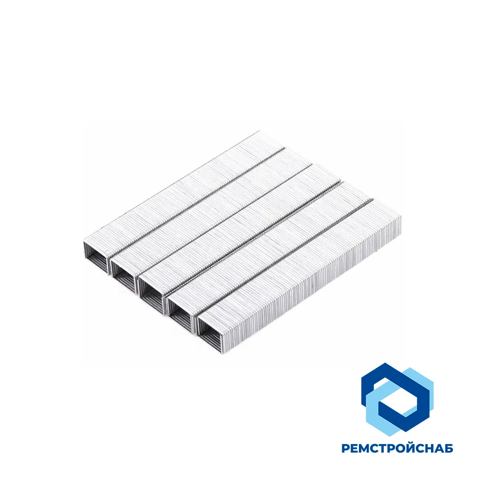 Скобы, тип 53 (оцинк.) 14мм (компл. 1000 шт.) Скобы, тип 53 (оцинк.) 14мм (компл. 1000 шт.)