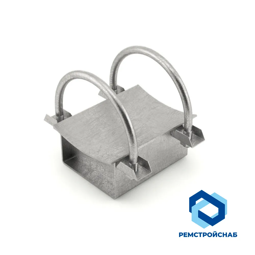 Двуххомутовые неподвижные опоры 12Х18Н10Т 245x328x30.4 ОСТ 108.275.38-80