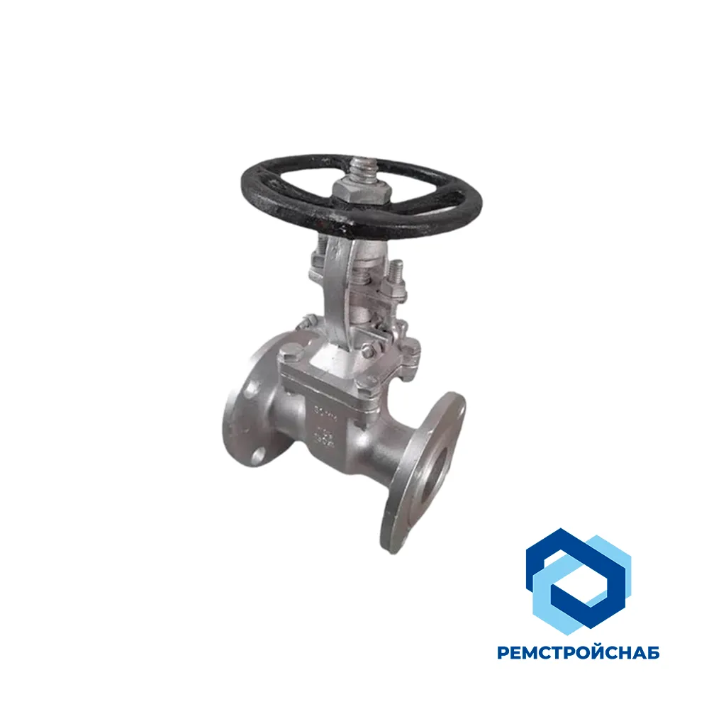 Клапан запорный 15нж65нж Ду50 Ру16 фланцевый со штурвалом