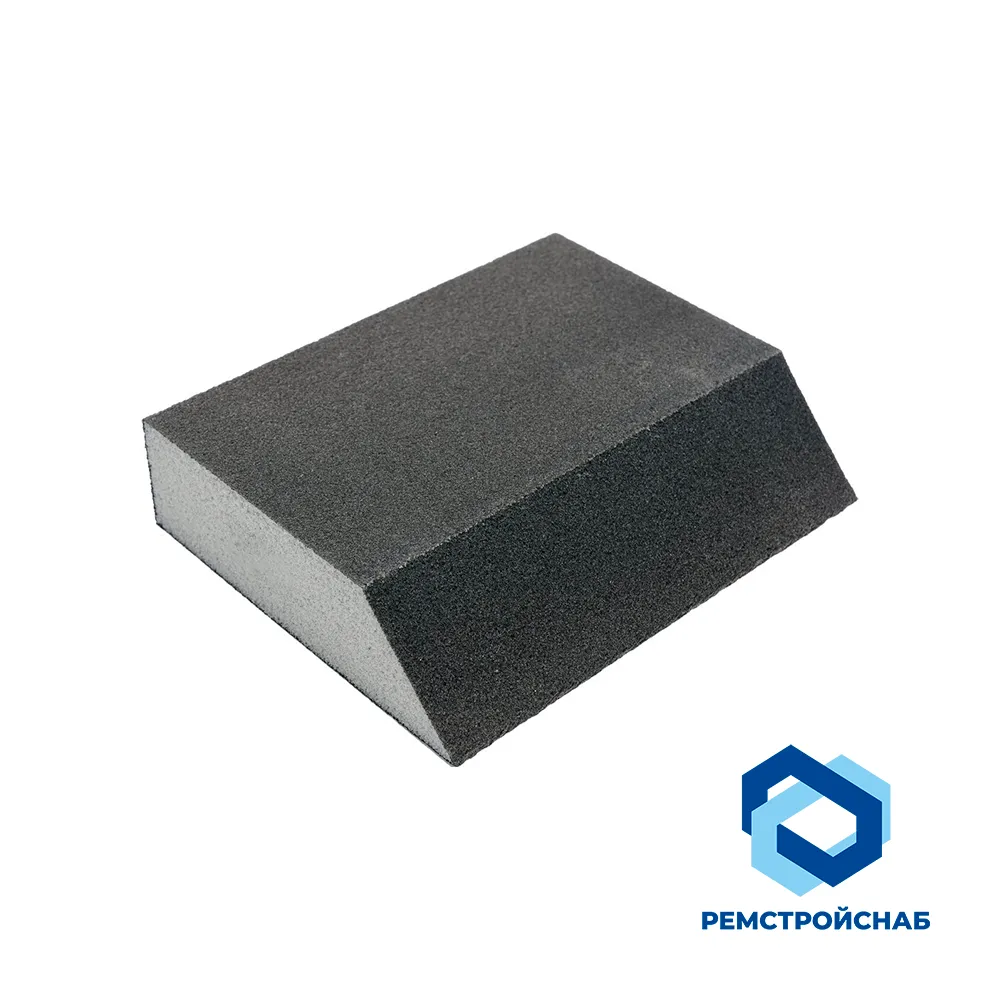 Губка абразивная шлифовальная 100х70х45х25мм P120 Губка абразивная шлифовальная 100х70х45х25мм P120