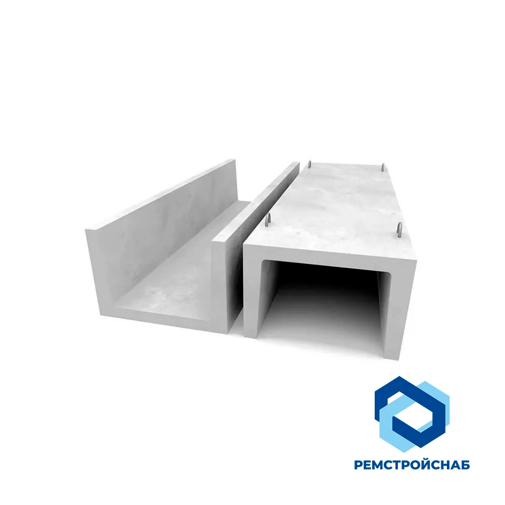 Лотки теплотрасс Л7-8 5970х1160х680 мм для инженерных сетей