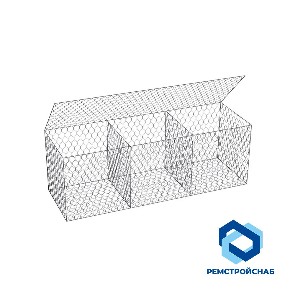 Система террамеш ЦП 0.5x2.5 ГОСТ Р 52132 - 2003 с полимером для подпорных стенок
