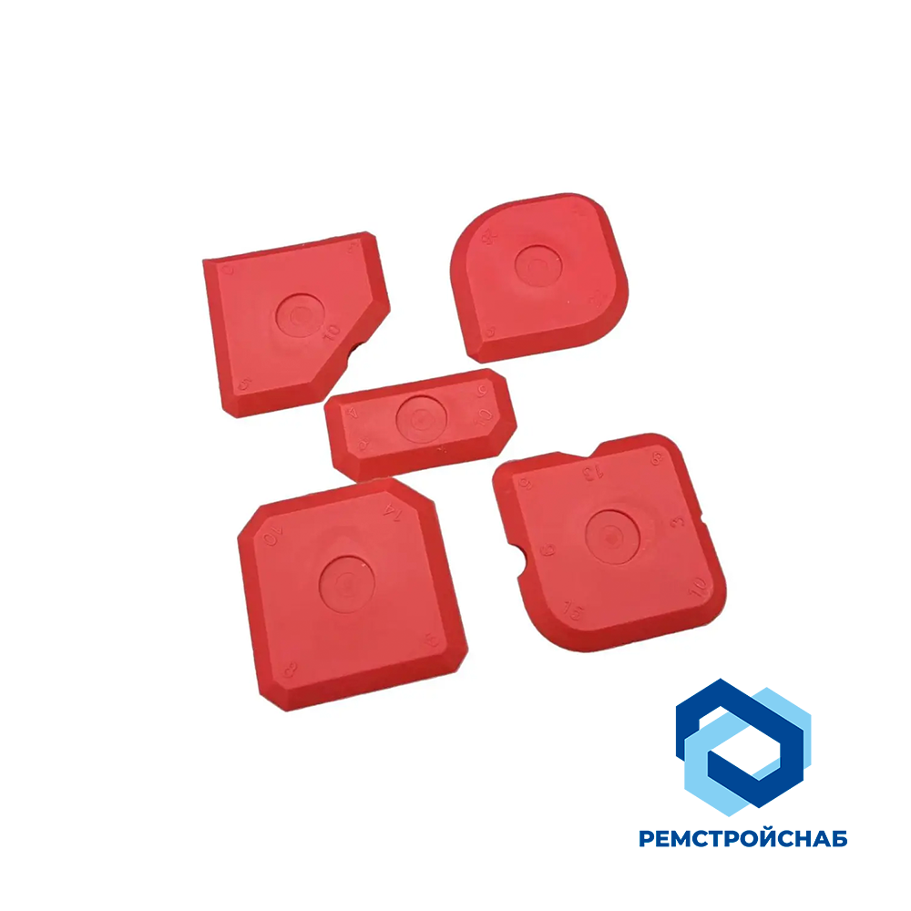 Набор резиновых шпателей для герметика