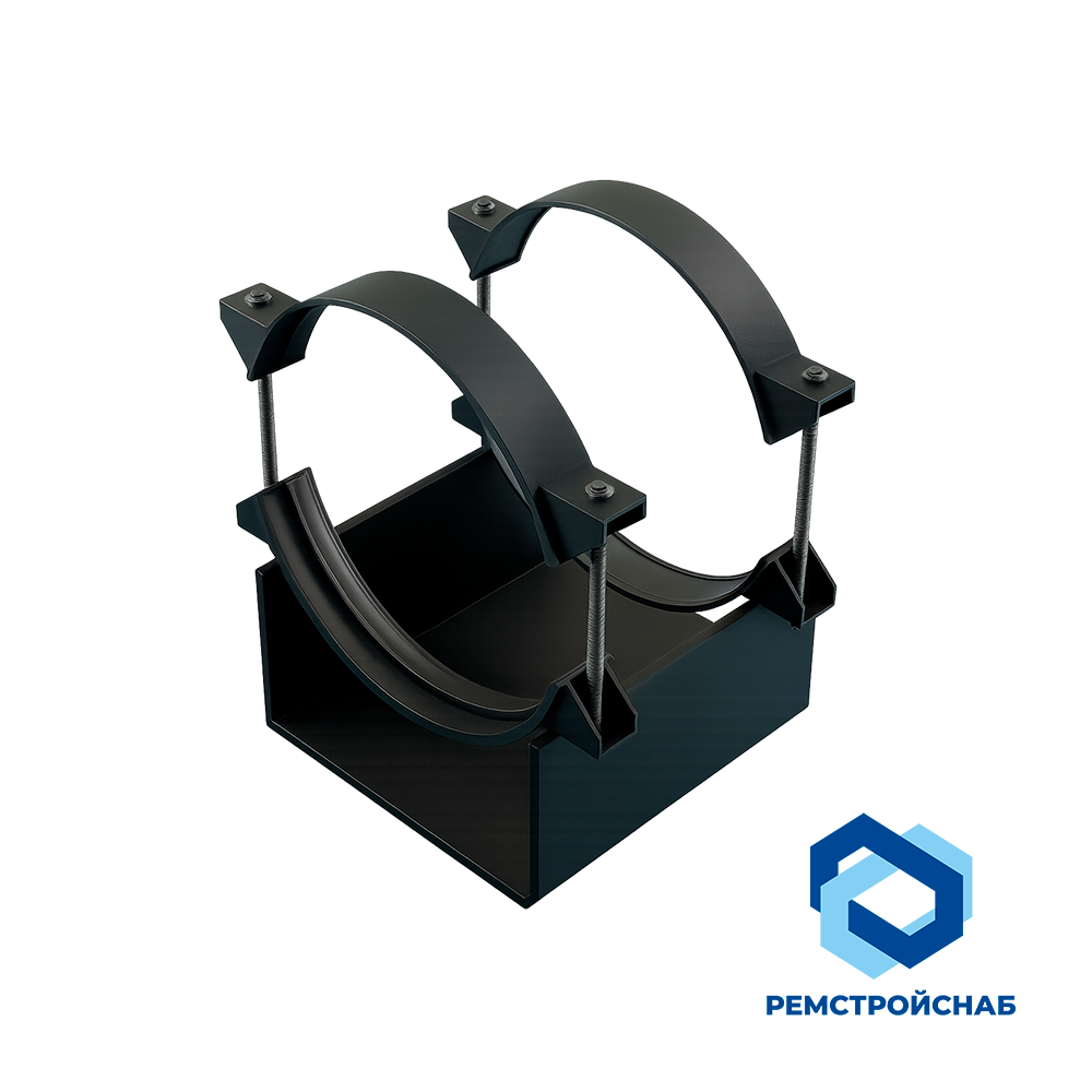 Двуххомутовые скользящие опоры сталь 20 630x734x95.4 ОСТ 108.275.30-80 Двуххомутовые скользящие опоры сталь 20 630x734x95.4 ОСТ 108.275.30-80