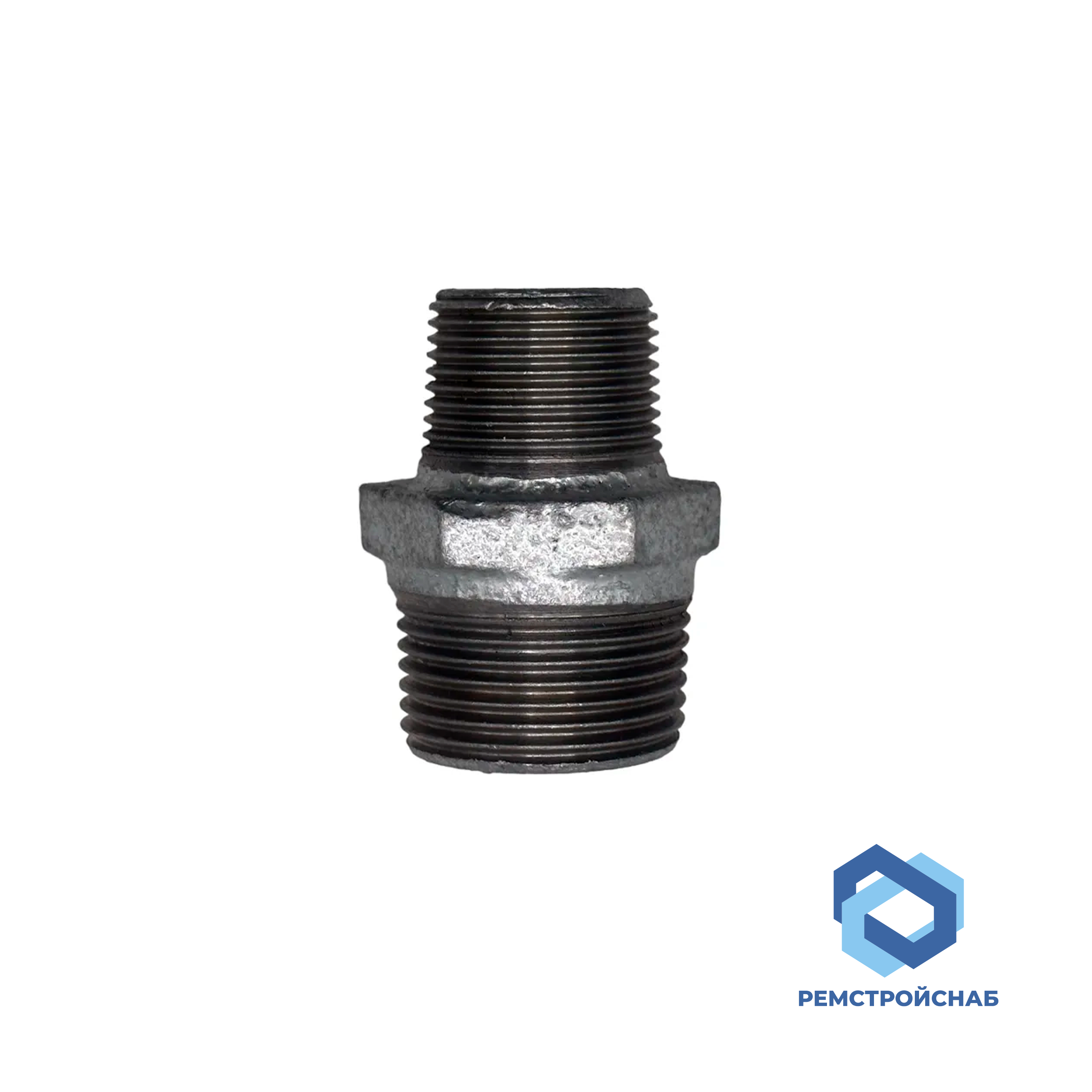 Ниппель из ковкого чугуна ЧК 20x20 ГОСТ 8958 - 75