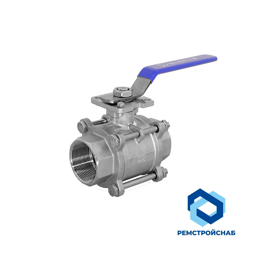 Шаровые краны трехсоставные DN 50 мм X5NiCrAITi3120 API 6D Шаровые краны трехсоставные DN 50 мм X5NiCrAITi3120 API 6D