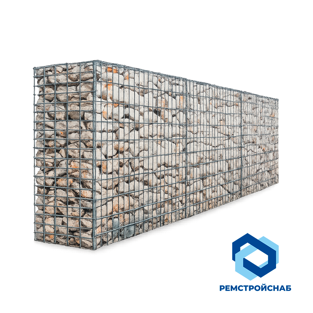 Габионы Джамбо ЦП 6x2 ГОСТ Р 52132 - 2003 с полимером для гидротехнических сооружений Габионы Джамбо ЦП 6x2 ГОСТ Р 52132 - 2003 с полимером для гидротехнических сооружений