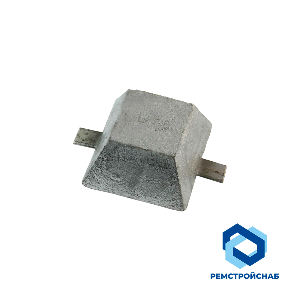 Протектор алюминиевый АП4 600х115х100 мм ГОСТ 26251-84 для подводной части корпусов судов