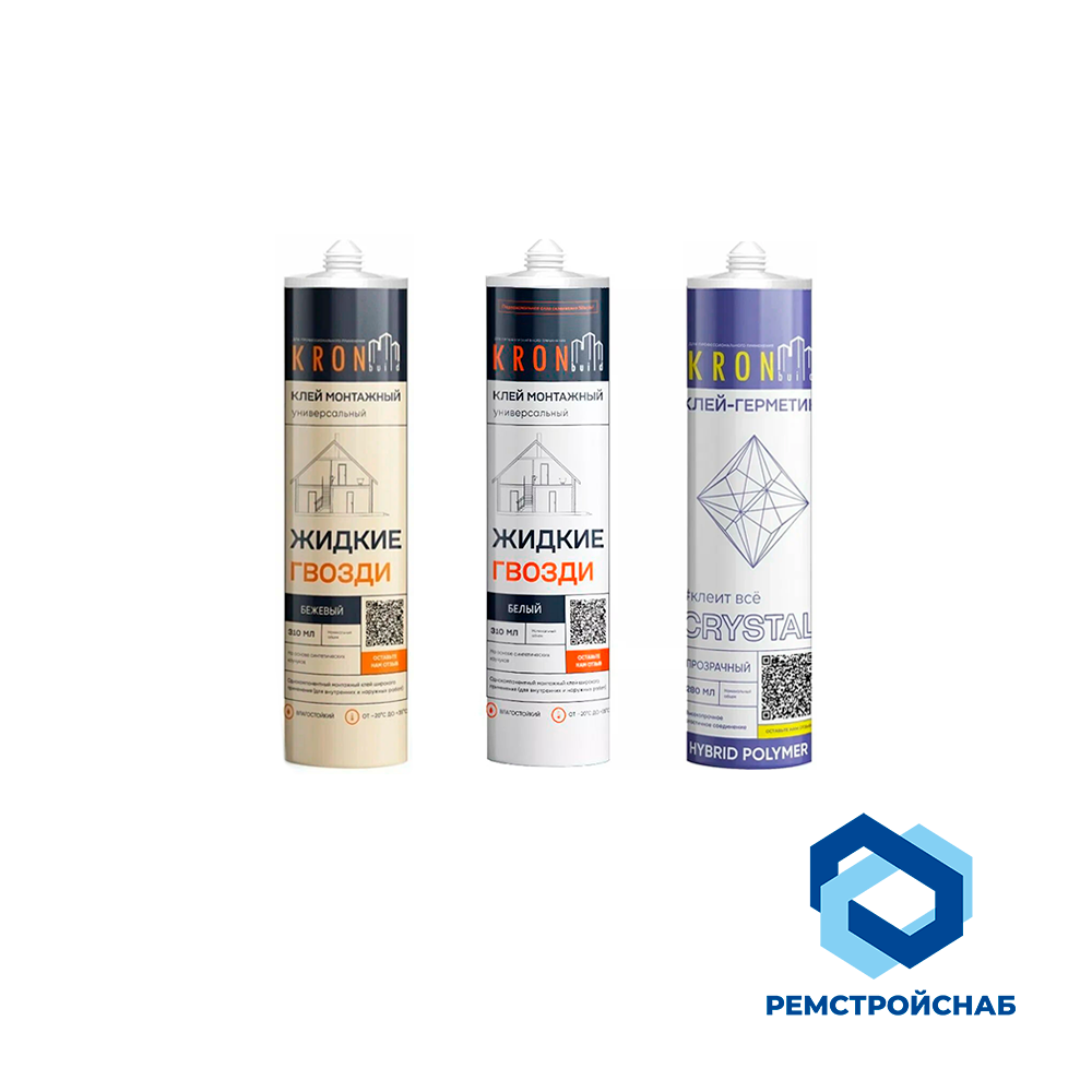 Клей монтажный "Жидкие гвозди" (белый)