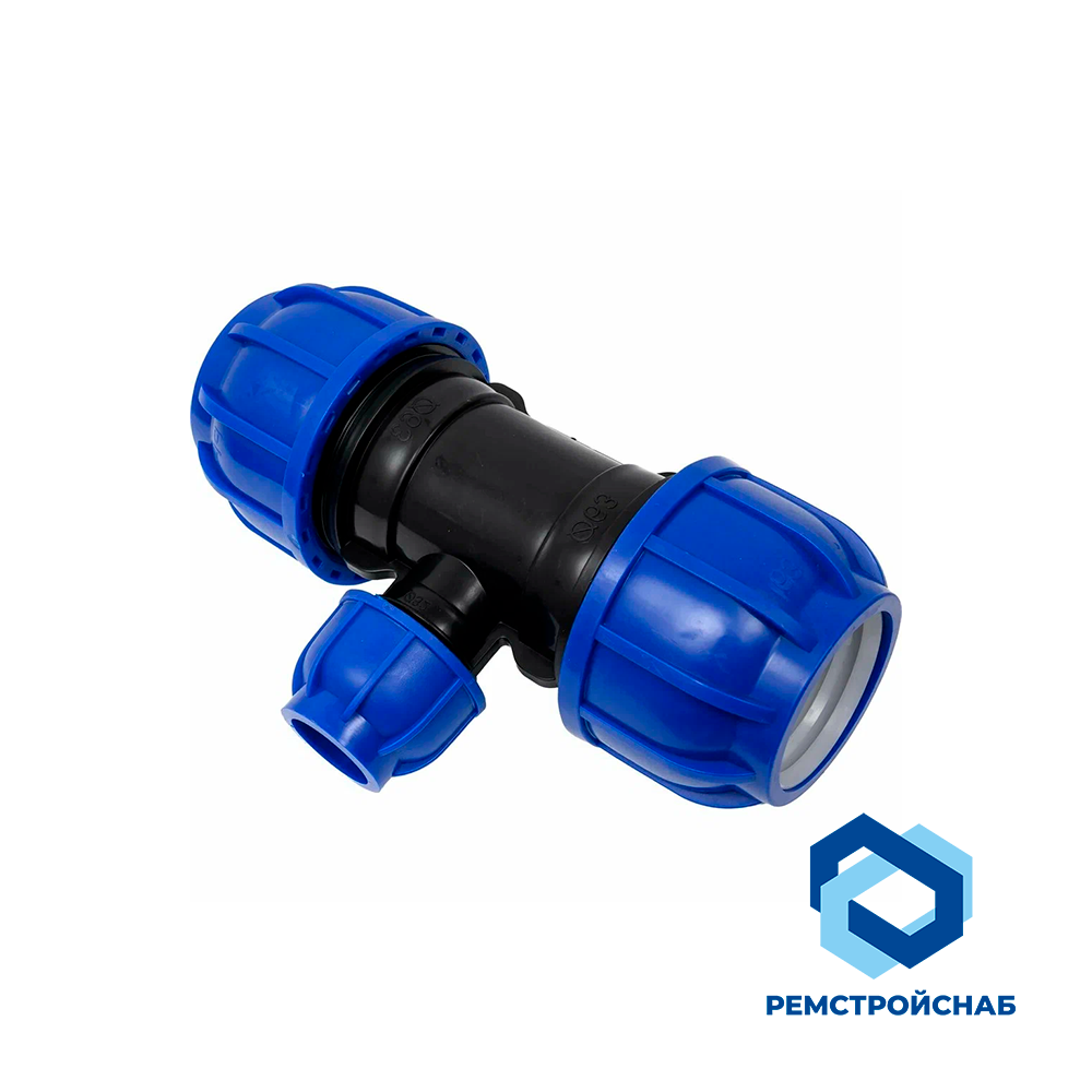 Полиэтиленовый тройник переходной ПЭ 80 75x50x75 ГОСТ 22689-2014