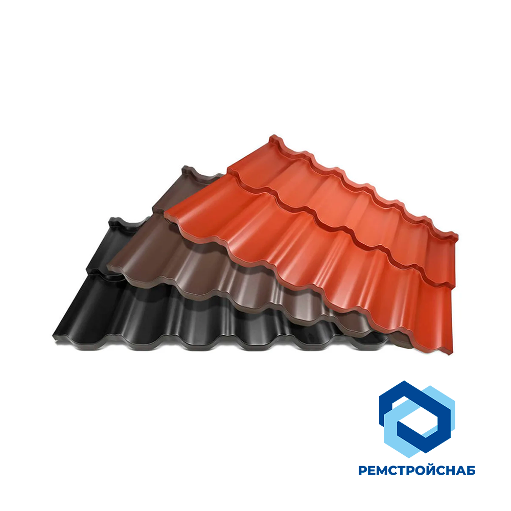 Металлочерепица матовая Финнера 1140х52х0.45 мм ГОСТ Р 58153-2018