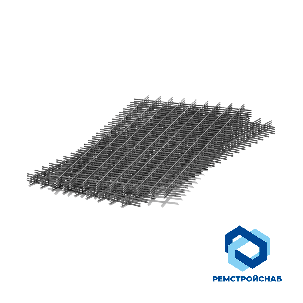 Сетка кладочная 2СК 70x70x5 ГОСТ 23279-2012 плоская тяжелая для монолитных конструкций в пакете