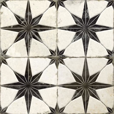 Плитка черная матовая пэчворк 1,05х45х45 см