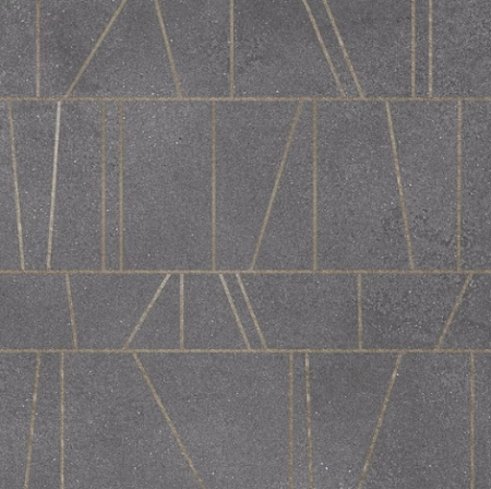 Керамогранит серый матовый декорированный обрезной под бетон 0,9х80х80 см