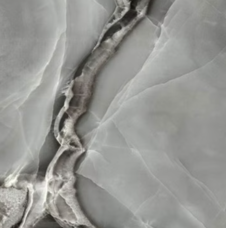 Керамогранит серый глянцевый вид 2 под мрамор 0,9х90х90 см