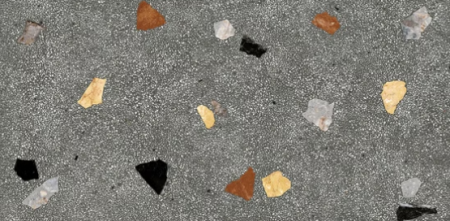 Керамогранит черный матовый терраццо 0,9х60х120 см