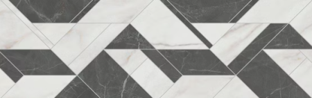 Керамогранит белый матовый декорированный обрезной под мрамор 1,1х30х89,5 см