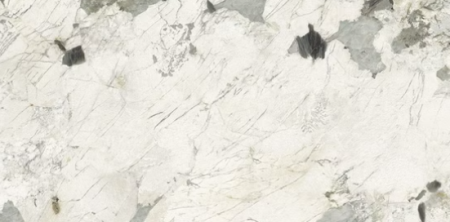 Керамогранит белый глянцевый вид 2 под мрамор 0,65х60х120 см