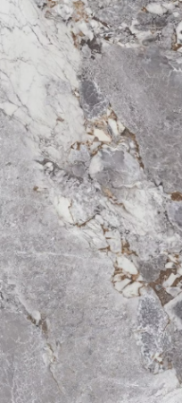 Керамогранит серый глянцевый под мрамор  0,65х120х260 см