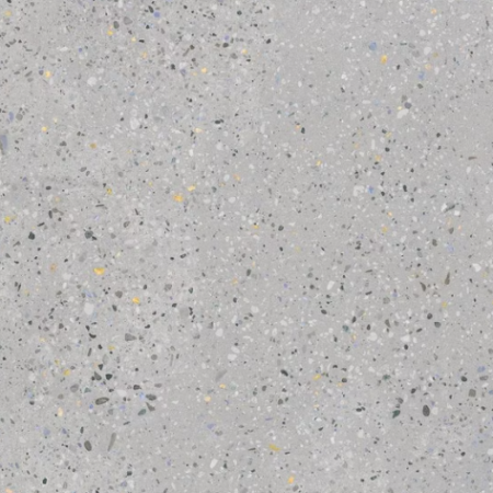 Керамогранит серый матовый терраццо 0,9х90х90 см